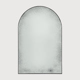 Gate wall mirror - Clear - black metal frame - medium aged White Cliff Studio Wall Mirror