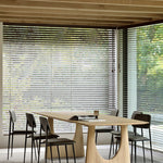 Geometric dining table - oak - rectangular White Cliff Studio Dining Table