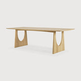 Geometric dining table - oak - rectangular White Cliff Studio Dining Table
