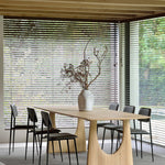 Geometric dining table - oak - rectangular White Cliff Studio Dining Table