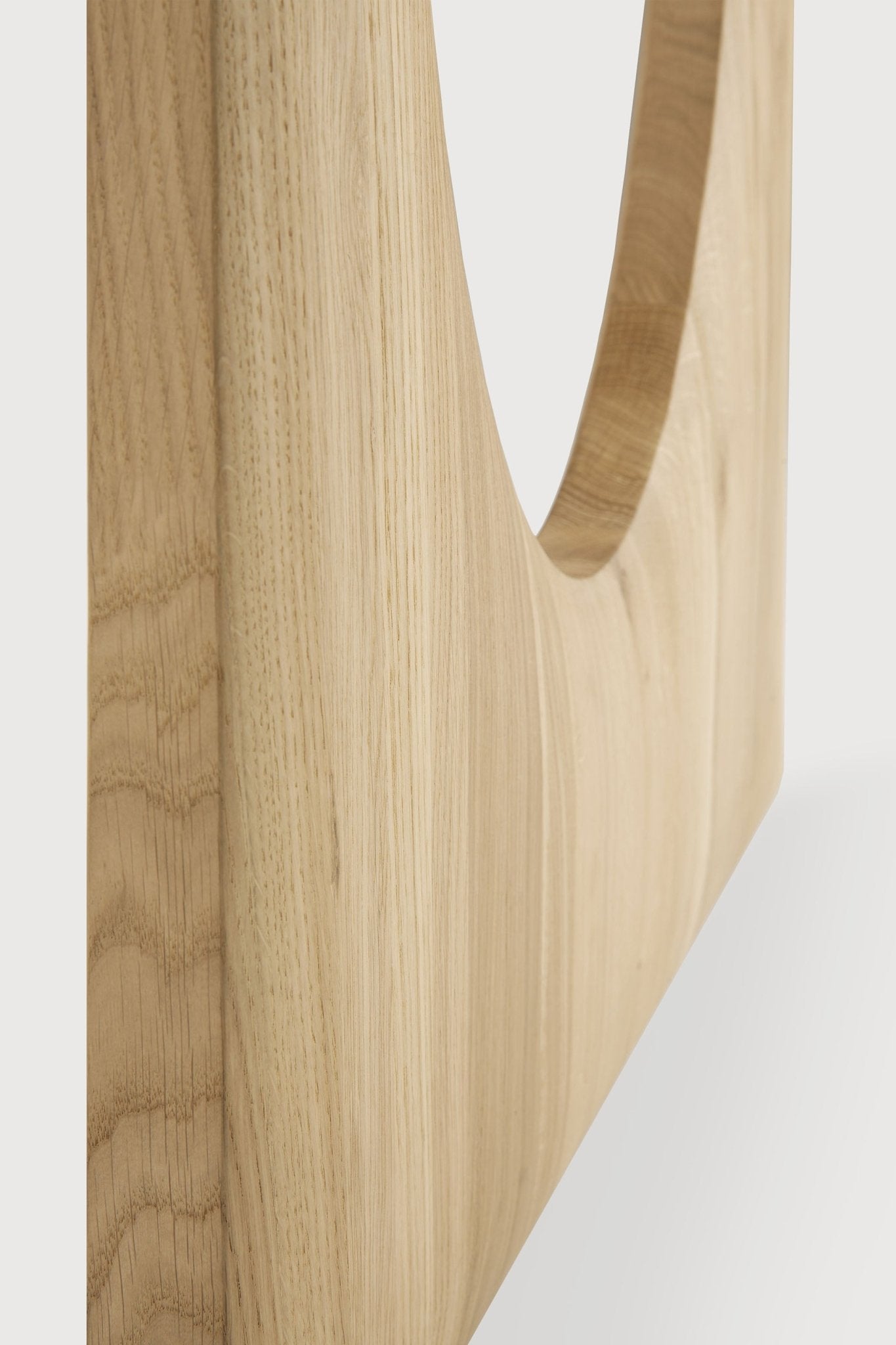 Geometric dining table - oak - rectangular White Cliff Studio Dining Table