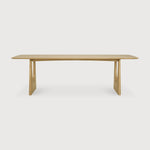 Geometric dining table - oak - rectangular White Cliff Studio Dining Table