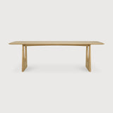 Geometric dining table - oak - rectangular White Cliff Studio Dining Table