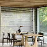 Geometric dining table - oak - rectangular White Cliff Studio Dining Table