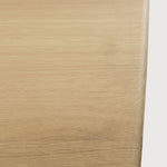 Geometric dining table - oak - rectangular White Cliff Studio Dining Table