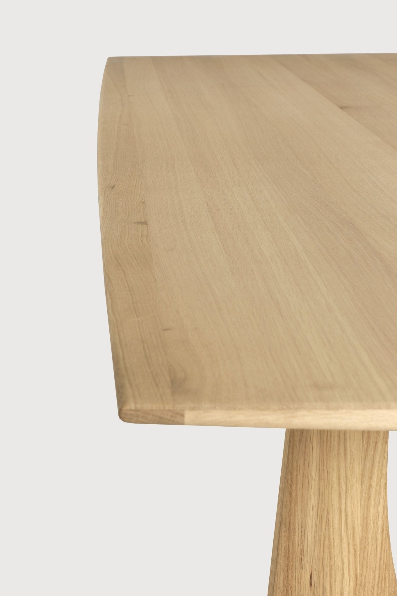 Geometric dining table - oak - rectangular White Cliff Studio Dining Table
