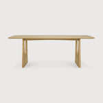 Geometric dining table - oak - rectangular White Cliff Studio Dining Table