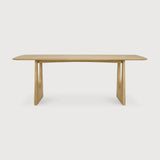 Geometric dining table - oak - rectangular White Cliff Studio Dining Table