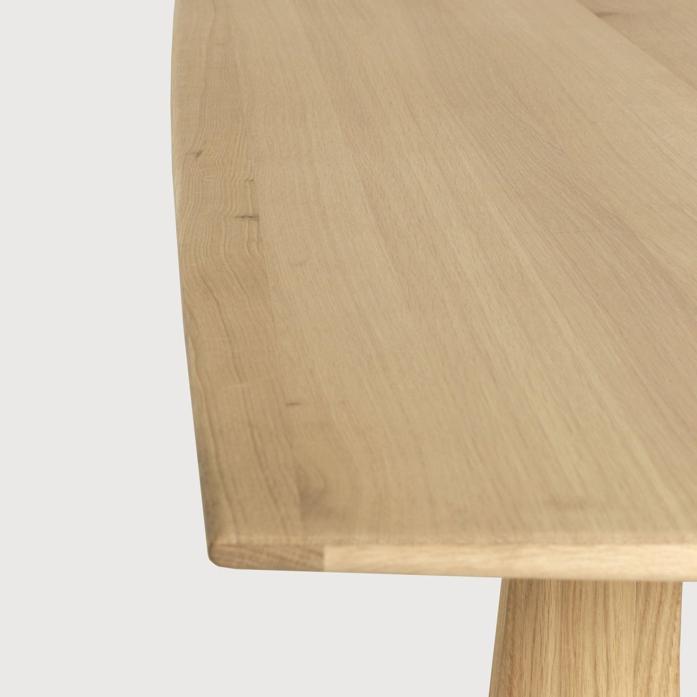 Geometric dining table - oak - rectangular White Cliff Studio Dining Table