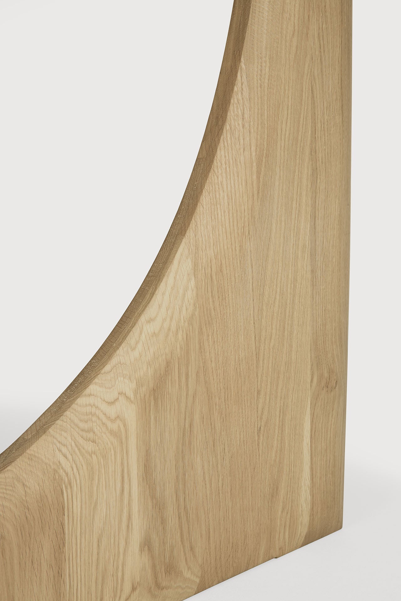 Geometric dining table - oak - round White Cliff Studio Dining Table