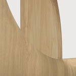 Geometric dining table - oak - round White Cliff Studio Dining Table