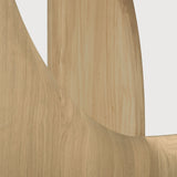 Geometric dining table - oak - round White Cliff Studio Dining Table