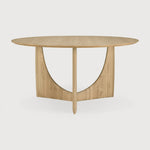Geometric dining table - oak - round White Cliff Studio Dining Table