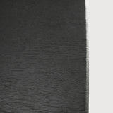 Geometric dining table - varnished oak - black - rectangular White Cliff Studio Dining Table