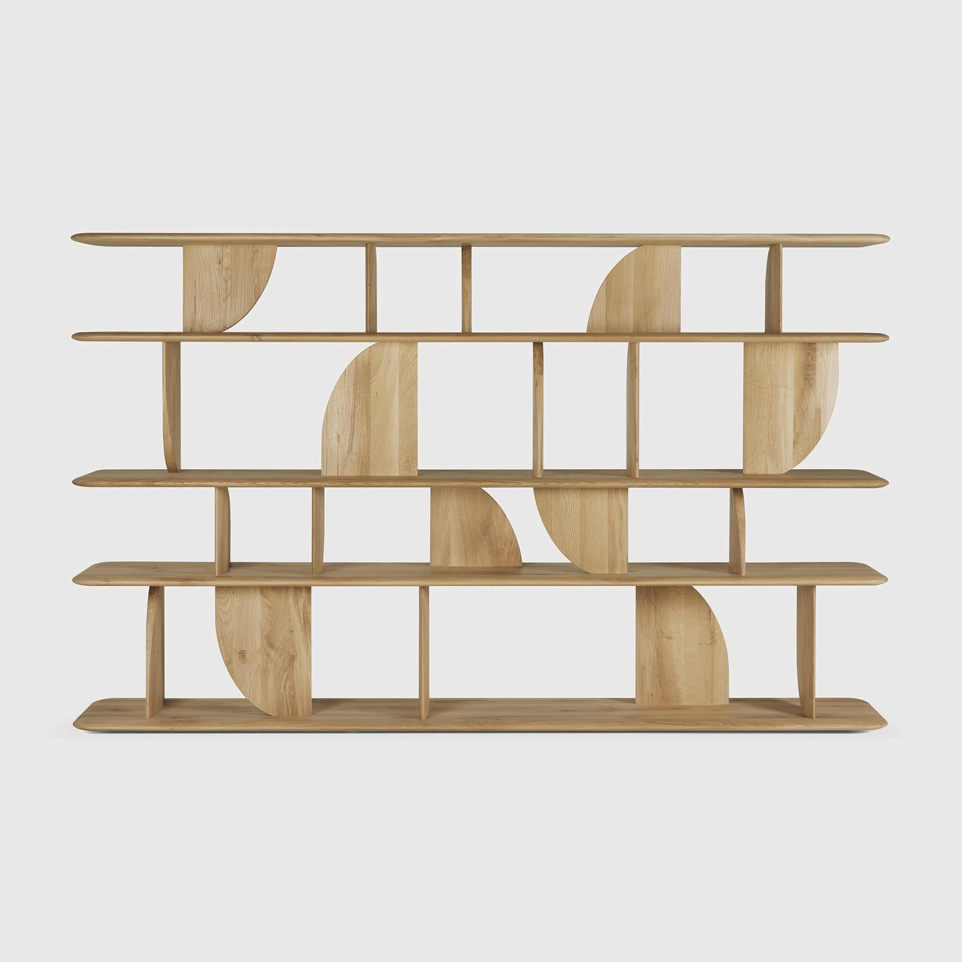 Geometric rack - oak White Cliff Studio Wall Shelf