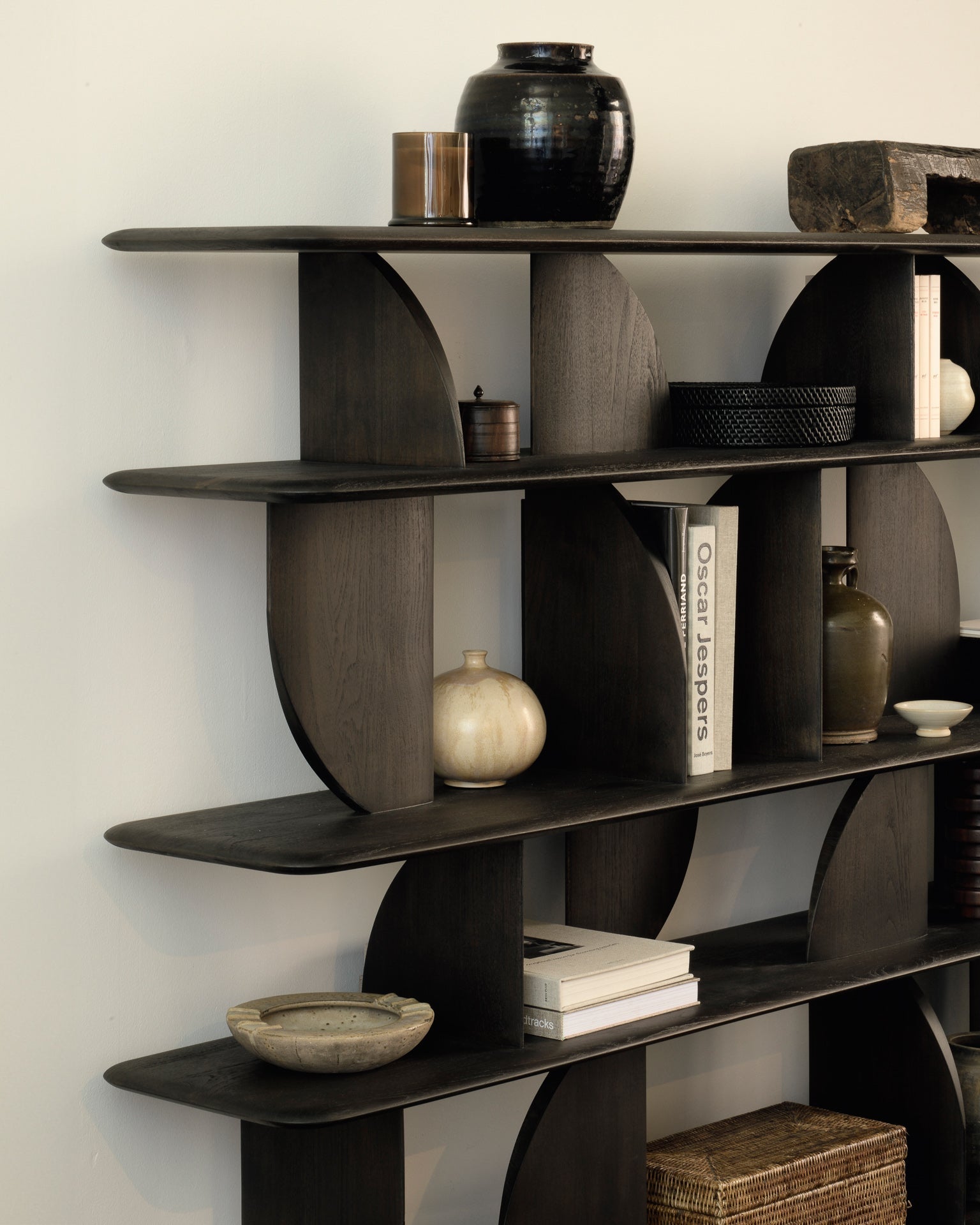 Geometric Rack White Cliff Studio Shelving