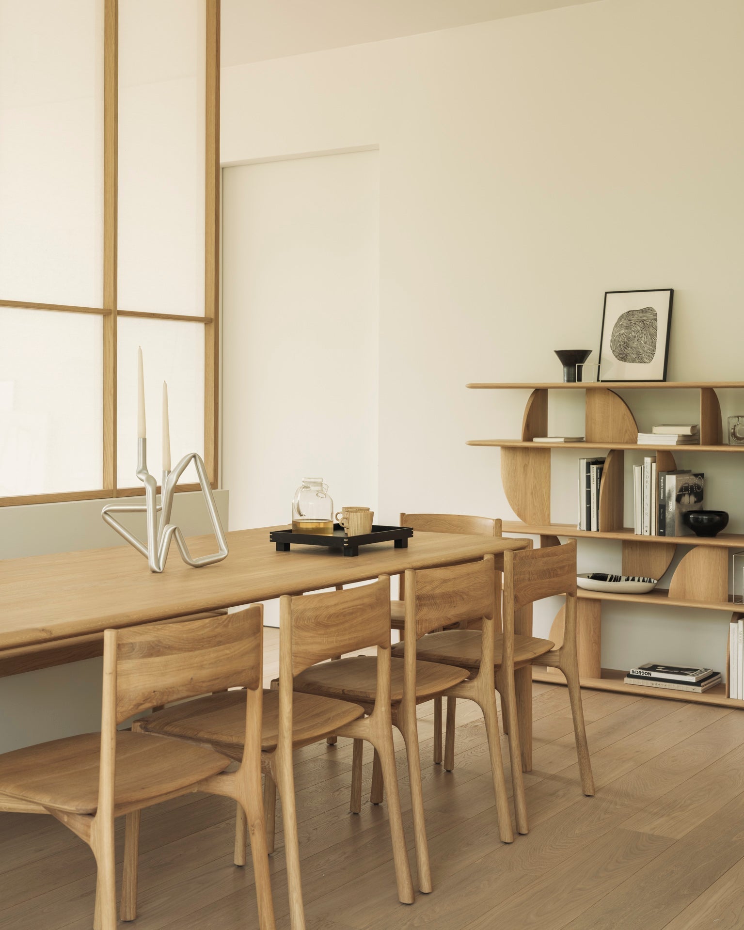 Geometric Rack White Cliff Studio Shelving