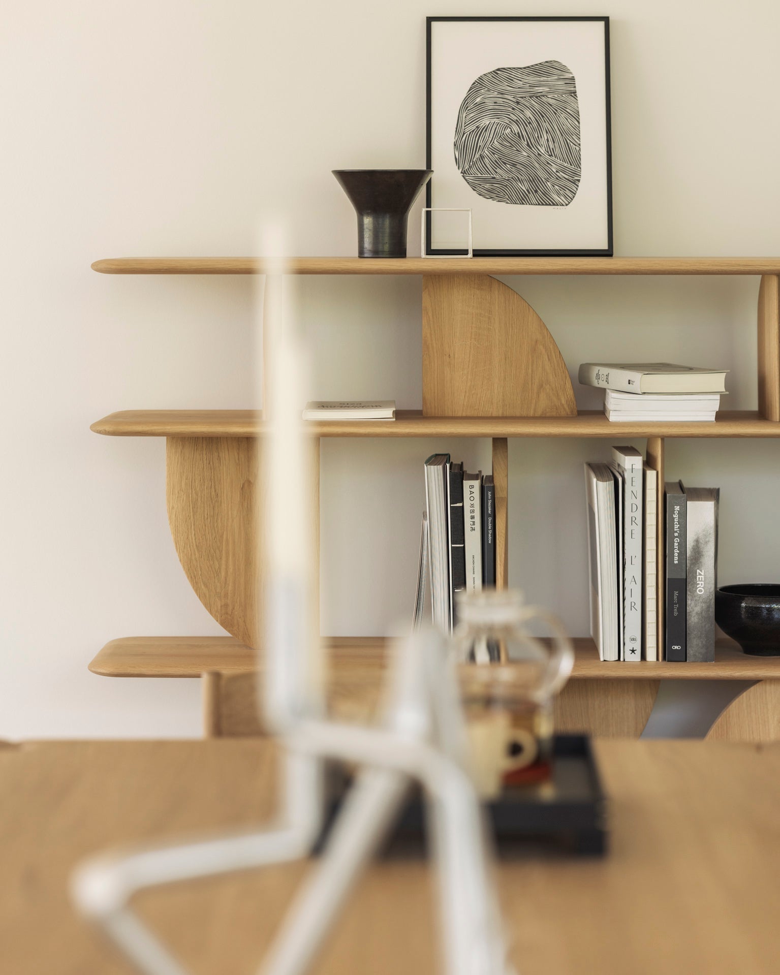 Geometric Rack White Cliff Studio Shelving