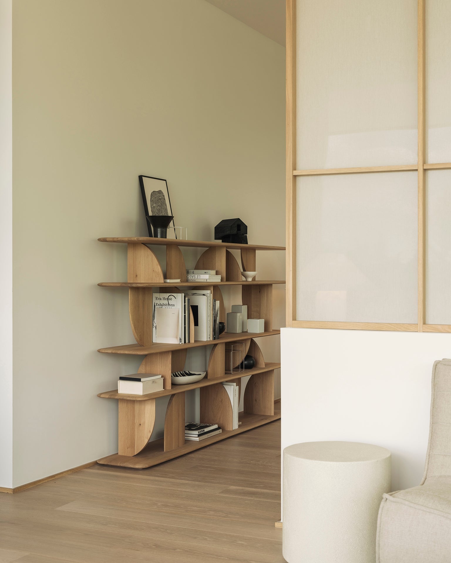 Geometric Rack White Cliff Studio Shelving