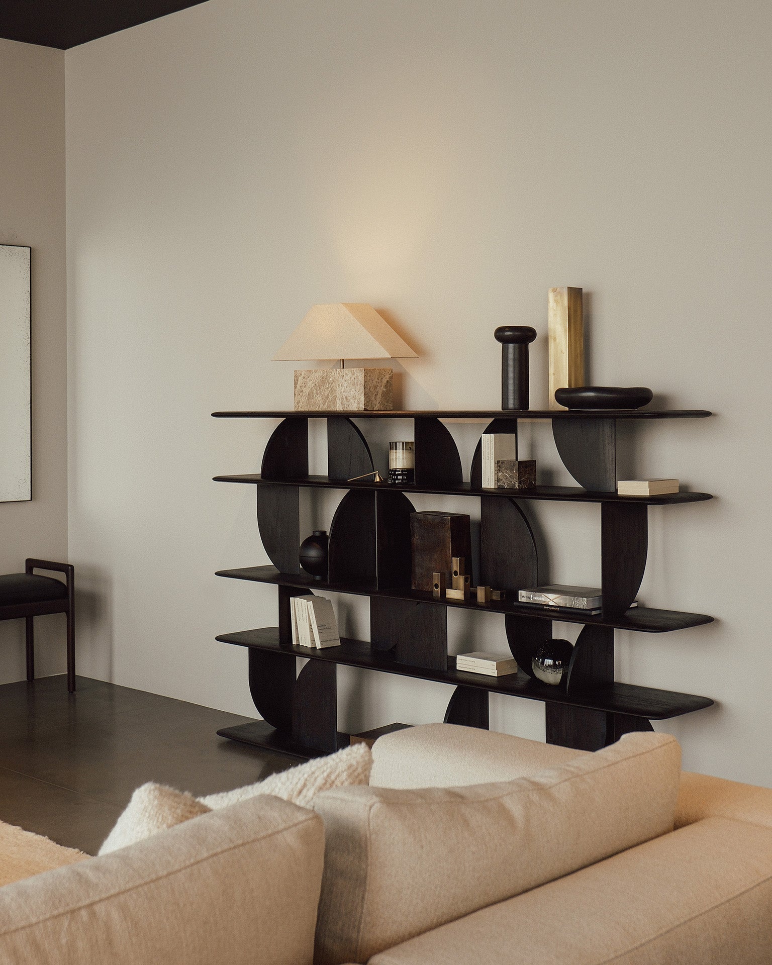 Geometric Rack White Cliff Studio Shelving