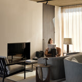 Geometric Side Table White Cliff Studio Accent Tables