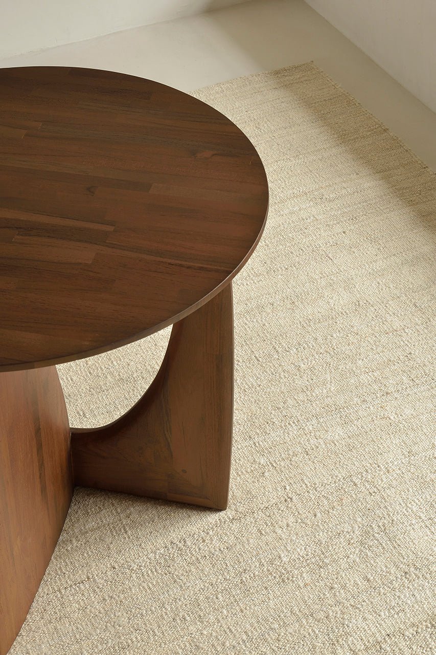 Geometric Side Table White Cliff Studio Accent Tables