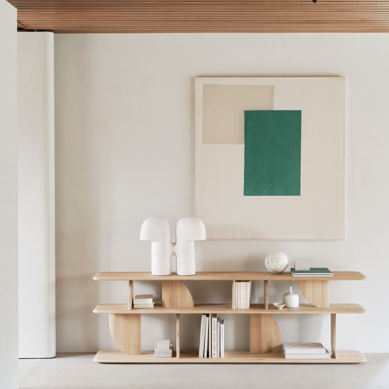 Geometric Sofa Console White Cliff Studio Console Tables