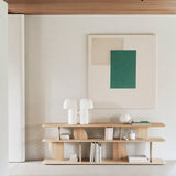 Geometric Sofa Console White Cliff Studio Console Tables