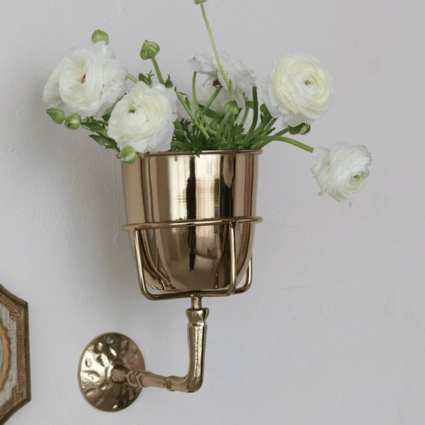 Gerdie Wall Vase Gold Finish - Set of 2