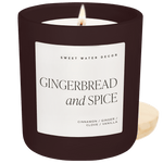 Gingerbread and Spice Soy Candle - Brown Matte Jar - 15 oz White Cliff Studio Candles and Candle Accessories