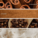 Gingerbread and Spice Soy Candle - Clear Jar - 9 oz White Cliff Studio Candles and Candle Accessories