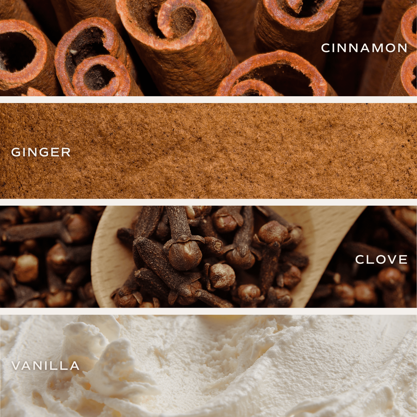 Gingerbread and Spice Soy Candle - Clear Jar - 9 oz White Cliff Studio Candles and Candle Accessories