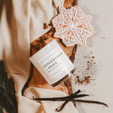 Gingerbread and Spice Soy Candle - White Jar - 11 oz White Cliff Studio Candles and Candle Accessories