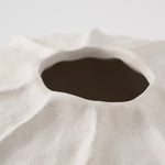 Grace Ceramic Vase - White Textured 13.4" H