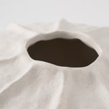 Grace Ceramic Vase - White Textured 13.4" H