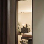 Graphic dresser - varnished teak - black - 3 drawers White Cliff Studio DRESSERS & CHEST OF DRAWERS