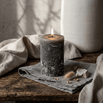 Gray White Cliff Studio Candles