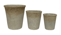 Greenhouse Pot Trio - Set of 3 White Cliff Studio Planters
