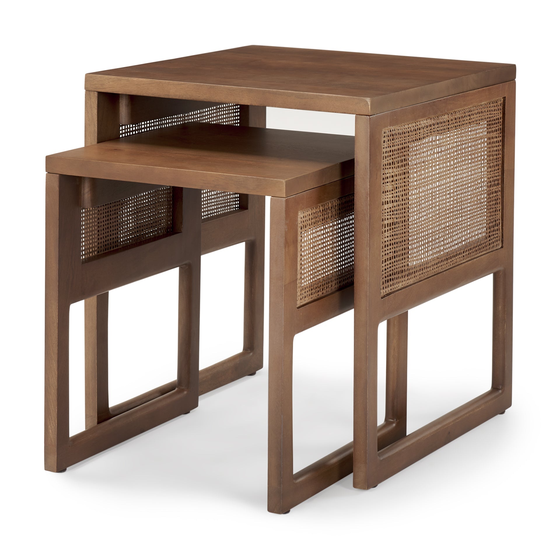 Greer Brown Wood Nesting Tables