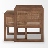Greer Brown Wood Nesting Tables