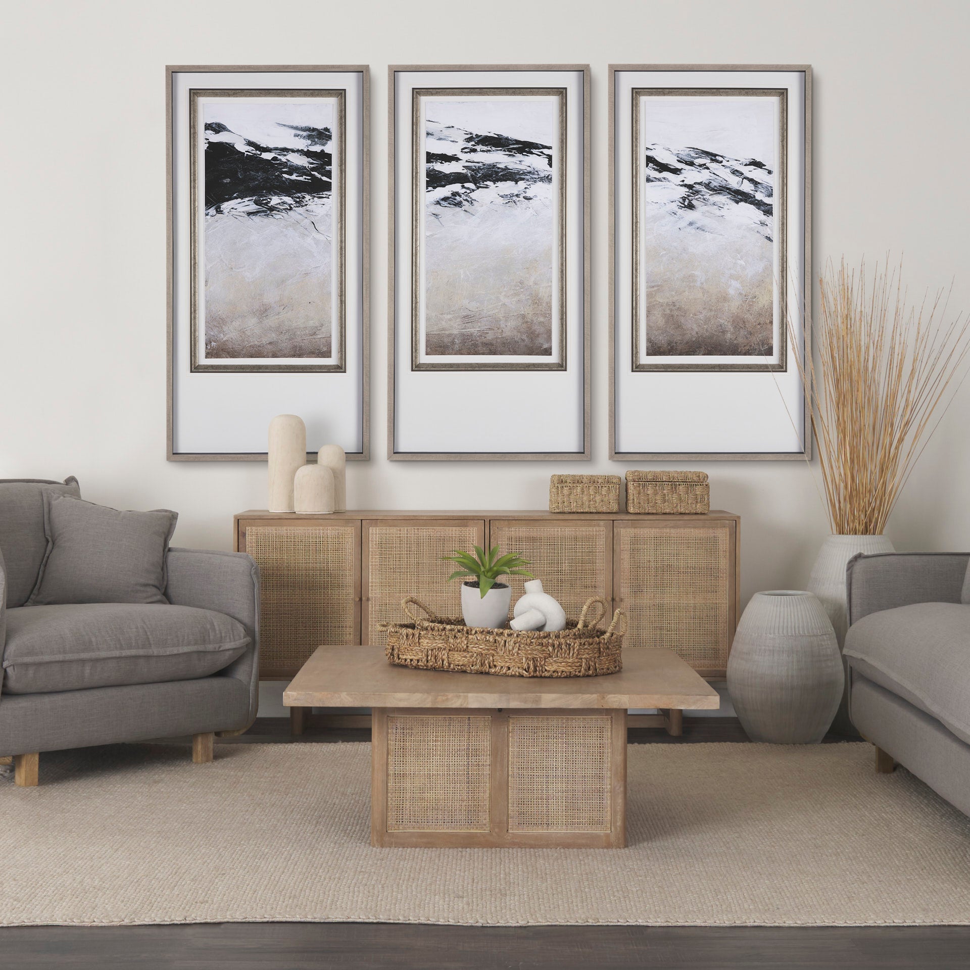 Greer Solid Wood with Cane Sideboard