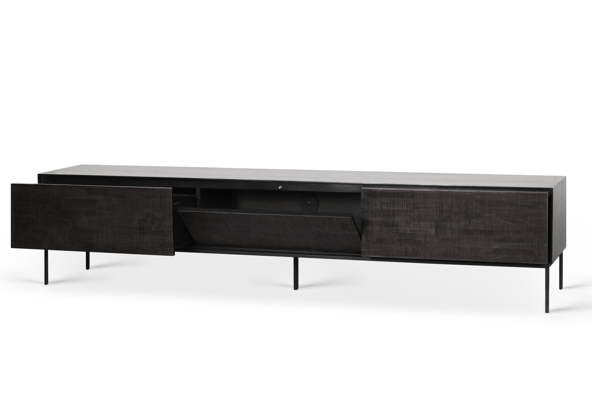 Grooves TV Cupboard White Cliff Studio TV Cabinets