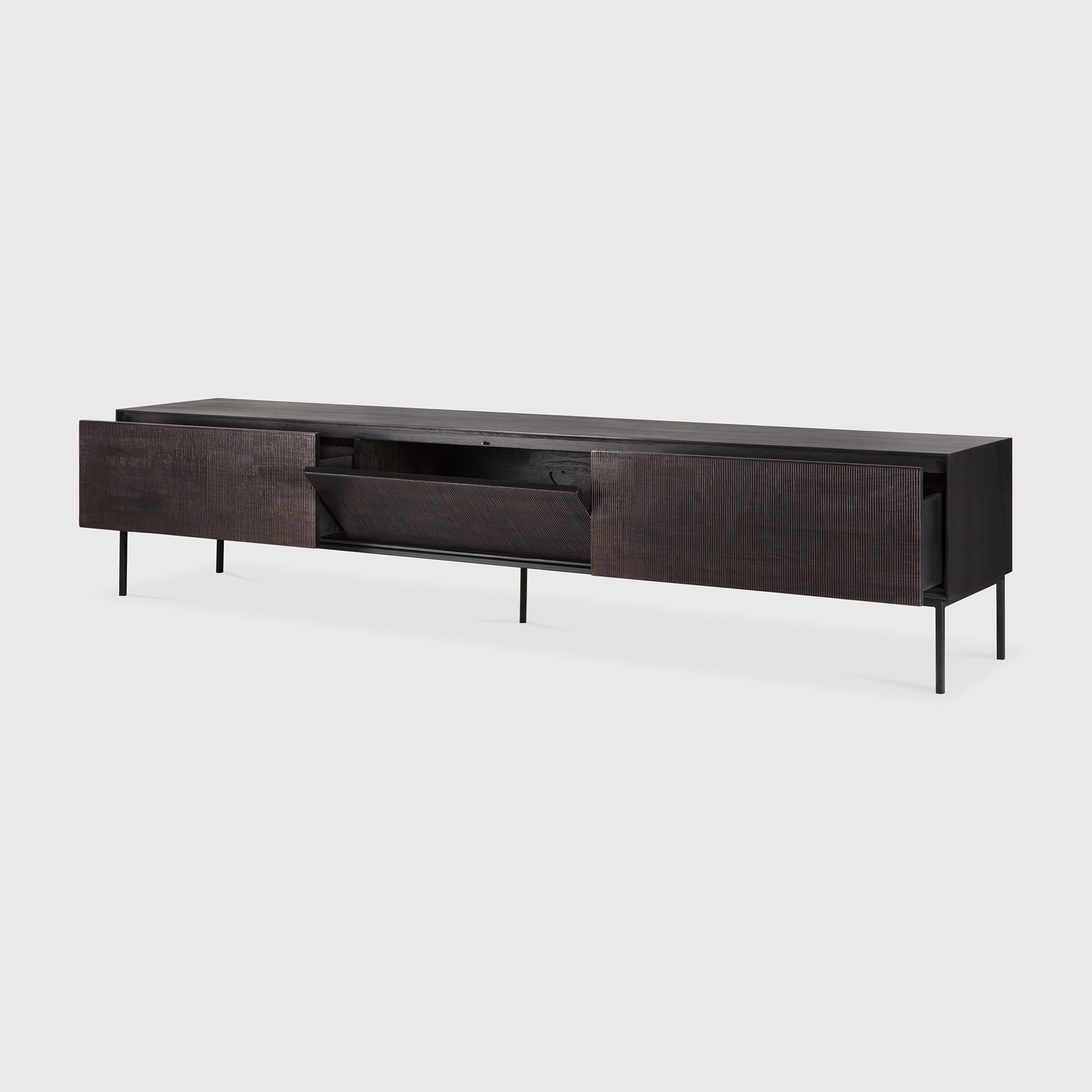 Grooves TV Cupboard White Cliff Studio TV Cabinets