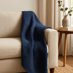 Harbour Matelasse White Cliff Studio Throw Blankets