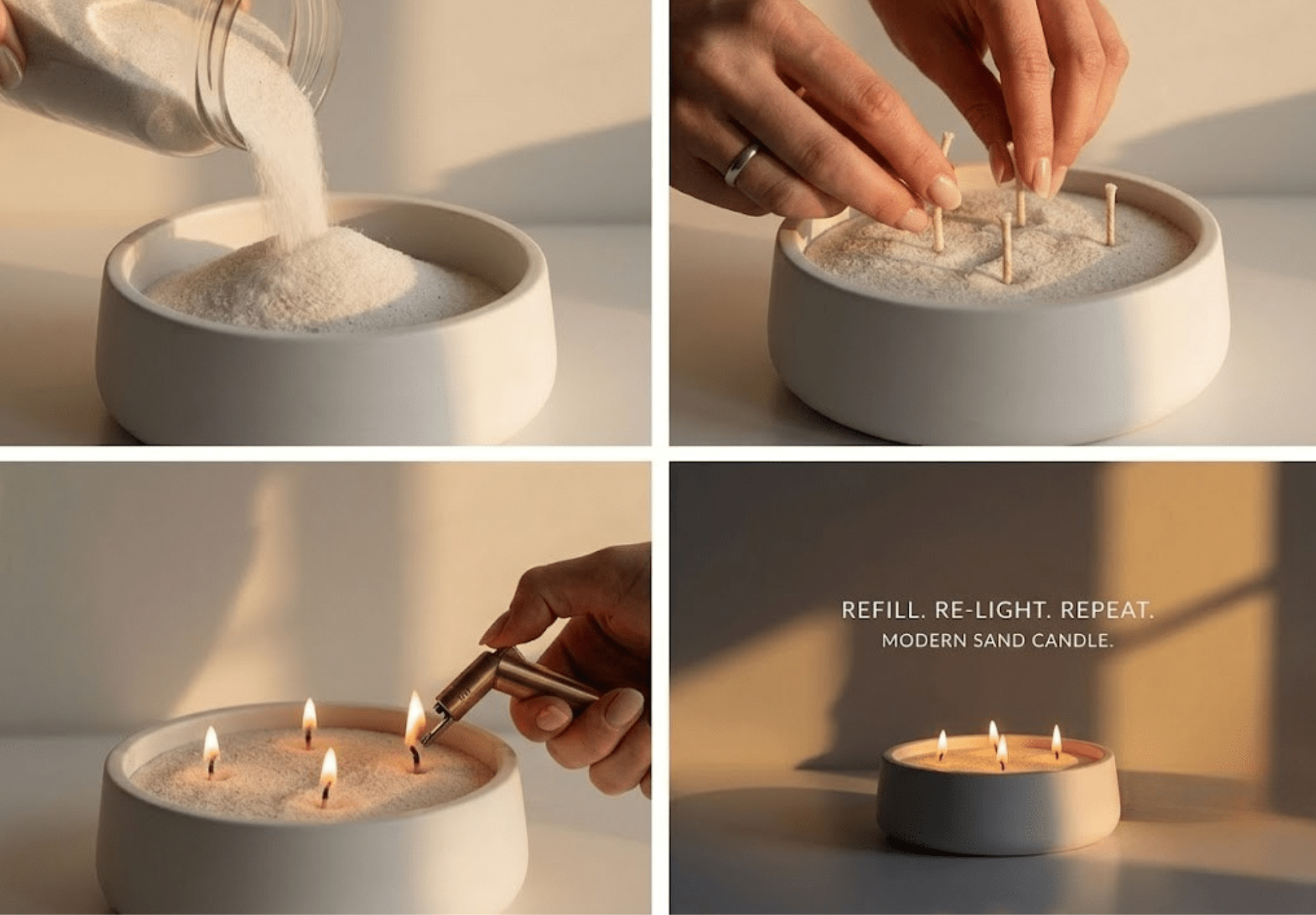 Hearth Candle Bowl White Cliff Studio Candles