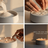 Hearth Candle Bowl White Cliff Studio Candles