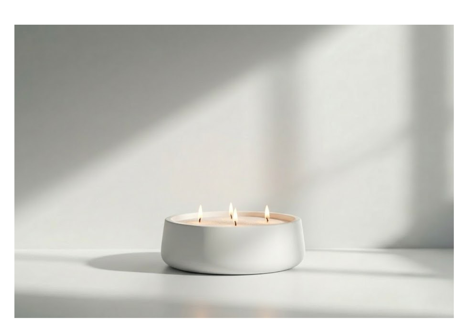Hearth Candle Bowl White Cliff Studio Candles