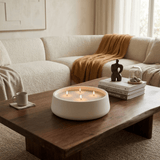Hearth Candle Bowl White Cliff Studio Candles