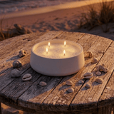 Hearth Candle Bowl White Cliff Studio Candles