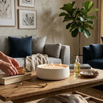Hearth Candle Bowl White Cliff Studio Candles